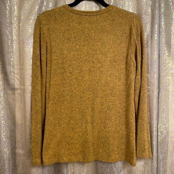 LC Waikiki Golden Yellow Super Soft Crewneck Long Sleeve Sweater, Large - Picture 2 of 5